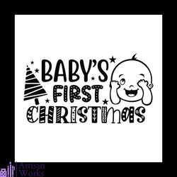 baby's first christmas svg, christmas svg, baby christmas svg