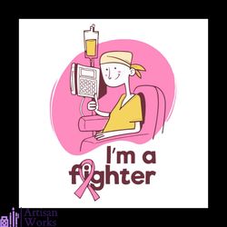 Im A Fighter Breast Cancer Svg, Breast Cancer Svg