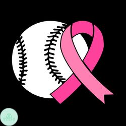 Baseball Tackle Breast Cancer Svg Awareness Ribbon Svg