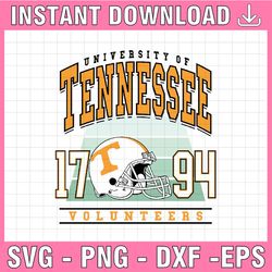 Tennessee Svg, Tennessee Fan Crewneck , Vintage Style University Of Tennessees, 90s NCAA, Png Svg dxf NCAA Svg, NCAA Spo