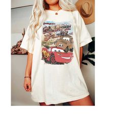 Retro Lightning Mcqueen Shirt, Vintage Disney Cars Shirt, Cars Theme Birthday Shirt, Disney Car Pixar Shirt, Cars Charac