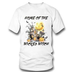 Comfort Colors Retro Halloween Home Of The Wicked Witch Shirt Long Sleeve, Ladies Tee