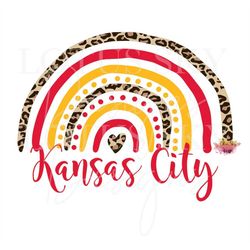 Kansas City Leopard Print Rainbow | Ready To Press | Sublimation Heat Press Design | Transfer