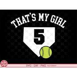 5 girl softball 5 svg softball svg shirt svg files for cricut. girl softball 5 png, svg, dxf clipart files girl softball