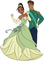 Princess and The Frog PNG Clipart, Princess PNG, Princess Clipart, Tiana PNG, Transparent Background, Instant Download