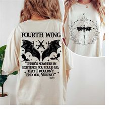 Basgiath War College Dragon Rider 2 Sided Comfort Shirt, Fourth Wing Shirt, The Empyrean Series, Violet Sorrengail Xaden