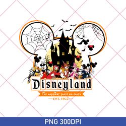 Vintage Disneyland Est.1955 Halloween PNG, Disney Pumpkin PNG, Halloween Party PNG, Disney Halloween, Mickey And Friends