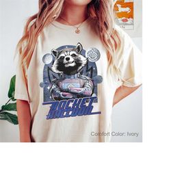 Retro Rocket Raccoon Comfort Colors Shirt, Marvel Guardians Of The Galaxy 3, 89P13 Rocket Raccoon Shirt, Marvel Fan Gift