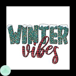 Winter Vibes Png, Christmas Png, Winter Png, Leopard Winter Png, Snow Png