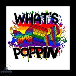 What's Poppin Png, Trending Png, Poppin Png, Unicorn Png, Rainbow Color Png