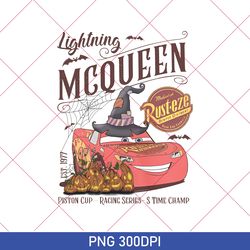 Retro Lightning McQueen Halloween PNG, Disney Cars Halloween PNG, Disneyland Halloween PNG, McQueen PNG, Disney Trip PNG
