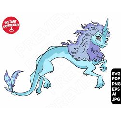 Sisu dragon svg , Raya and the last dragon svg png clipart, cut file layered by color