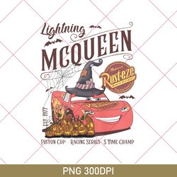 Lightning McQueen Halloween PNG, Disney Cars Inpsired PNG, Vintage McQueen Halloween PNG, Disney Halloween Trip Gift ONG