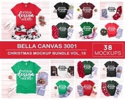 3001 Christmas Mockup Bundle, Christmas Mock Up , Christmas Tshirt Bundle, 3001 Shirt Mockup, Bella Canvas Mockup , 3001