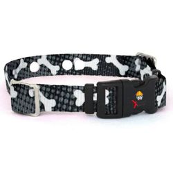 Black with Bones Replacement Strap – Large
