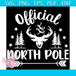 Official North Pole Svg, Christmas Svg, Christmas Official Svg
