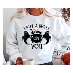 I Put a Spell on You SVG PNG PDF, Funny Halloween Svg, Halloween Shirt Svg, Halloween Decor Svg, Halloween Party Svg, Sp