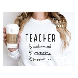 One Loved Teacher SVG PNG PDF, Teacher Svg, Best Teacher Svg, Teacher Appreciation Svg, Teacher Life Svg, Favorite Teach
