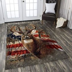 Deer &8211 Hunting Area Rug / Animal Print Floor Decor Rb7A8E7E8502