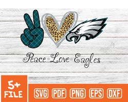 Philadelphia Eagles Svg , Peace Love  NfL Svg, Team Nfl Svg 27