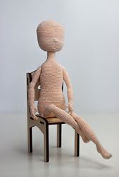 Amigurumi Doll body PDF pattern - digital crochet lesson