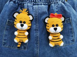 Crochet tiger cub amigurumi pattern Eng Fr Esp