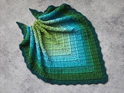 Shawl Crochet Pattern - Sabrina Shawl - Crochet Wrap Pattern - Crochet Triangle Scarf Pattern - Video pattern
