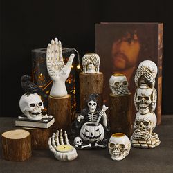 Skull Resin Crafts Small Ornament