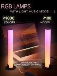 LED Lamp/RGB Table Lamp/Wall Lamp/Home/Night Light/Floor lamp/Gaming Backlight/for streams/2 m/Smartphone control
