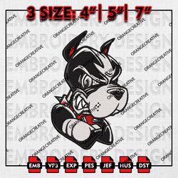 Boston University Terriers Logo Embroidery file, NCAA Embroidery Design, Boston University Machine Embroidery, NCAA