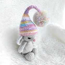 little mouse crochet toys, stuffed animals, mouse in a hat  toy,  crochet mouse gift for baby best grandma mouse lovers