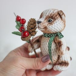 Panda Bear 4 inch, crochet teddy bear
