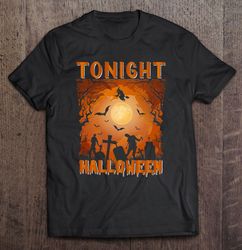 Tonight Halloween Spooky Halloween Ghost Bat Funny Essential
