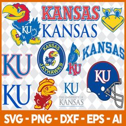 60 Files SVG,12 Designs, Kansas Jayhawks svg File, University football svg,svg bundles/NCAA svg/Instant Download