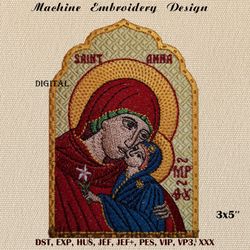 Saint Anna machine embroidery design