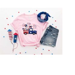 American Truck Shirt, 4th of July Shirt, 4th of July, Independence Day Shirt, Fourt of July, Retro America Shirt, Americ