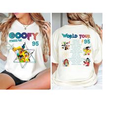 Retro Disney A Goofy Movie Powerline World Tour 95' Comfort Colors Shirt, Vintage Goofy Movie Powerline Shirt, Disneylan