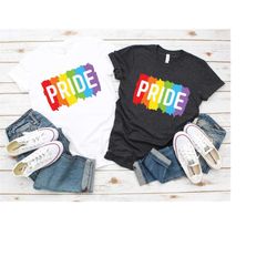 Pride Flag Shirt, Pride Shirt, LGBTQ Shirt, LGBT Shirt, Gay Pride Shirt, Lesbian Pride Shirt, Equality Shirt, Trans Righ