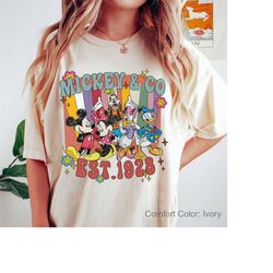 Vintage Mickey & Co 1928 Comfort Colors Shirt, Mickey and Friends Shirt, Disneyland Shirt, Disneyworld Shirt, Disney Fam