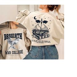 Vintage Basgiath War College 2 Sides Shirt, Fourth Wing T-Shirt, Dragon Rider Violet Sorrengail Xaden Riorson Bookish Th