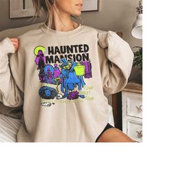 Vintage The Haunted Mansion SweatShirt, Disney The Haunted Mansion SweatShirt, Halloweem Party Shirts, Halloween Gift, D