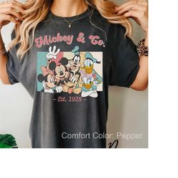 Vintage Mickey & Co 1928 Comfort Color Shirt, Retro Mickey Friends Shirt, Disneyland Shirt, Disneyworld Shirt, Disney Fa