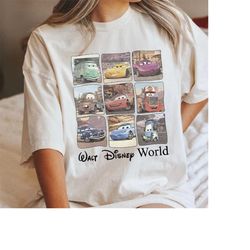 Retro Lightning Mcqueen Comfort Shirt, Vintage Disney Cars Shirt, Disney Car Pixar Shirt, Cars Character, Disney Cars La