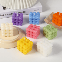Cube Aromatherapy Candle Home Table Decoration