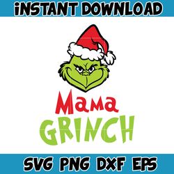 Grinch SVG, Grinch Christmas Svg, Grinch Face Svg, Grinch Hand Svg, Clipart Cricut Vector Cut File, Instant Download (30