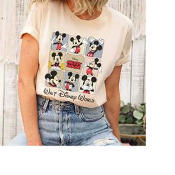 Retro Walt Disney World Shirt, Mickey Shirt, Retro Mickey And Friends Tee, Retro Disney T-shirt, Disney Trip 2023,Disney