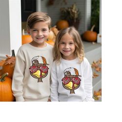 Kids Thanksgiving Sweatshirt, Custom Thanksgiving Shirt, Fall Kids Shirt, Thanksgiving Gobble Shirt, Funny Turkey Shirt,