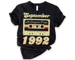 Vintage Casette 1992 Shirt, 32th Birthday Gift For Women, 1992 Retro Shirt,32th Birthday Woman,32th Birthday Gift For Me