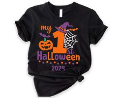 Custom Halloween Shirt First Halloween Baby Tee Gift My First Halloween Tshirt 1st Halloween Shirt Halloween Family Tees