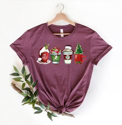 Christmas coffee Shirt,Christmas T-shirt,Christmas Family Shirt,Christmas Gift,Holiday Gift,Leopard Shirt,Christmas Fami
